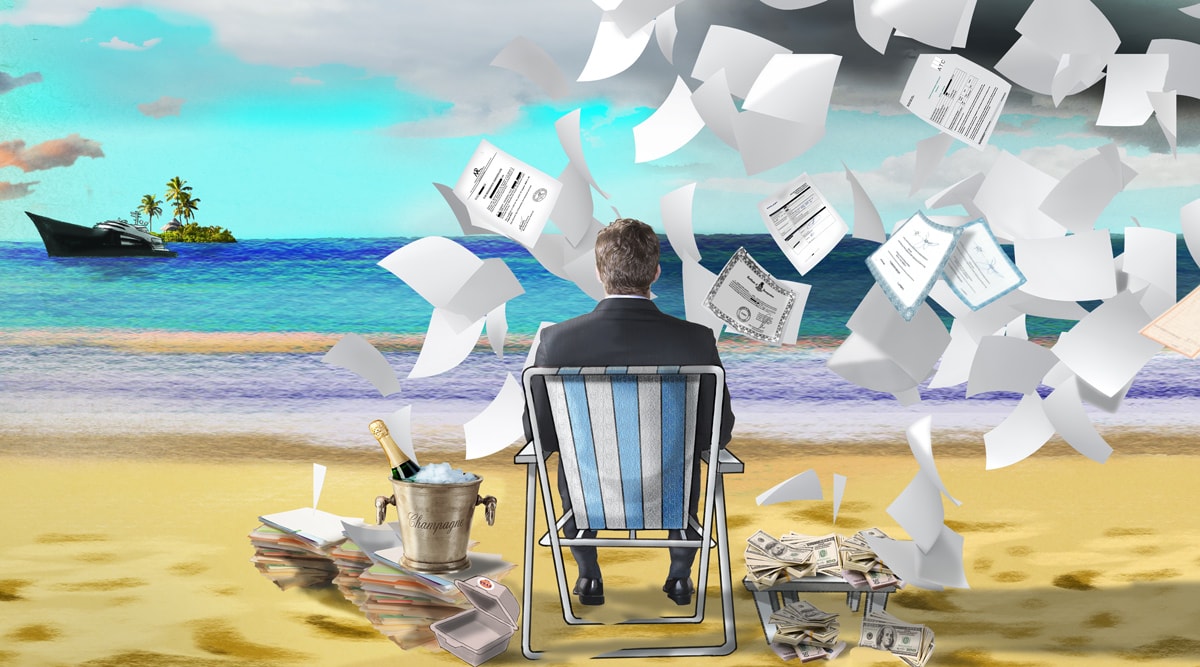 ICIJ.org Paradise Papers artwork