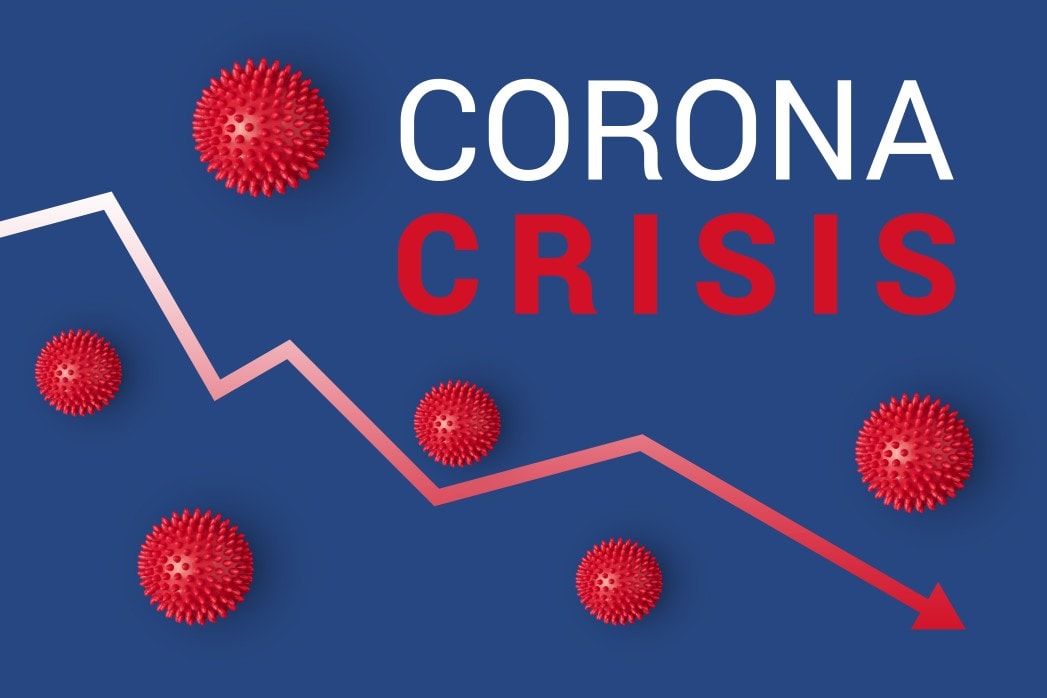 coronavirus recession crisis illustration
