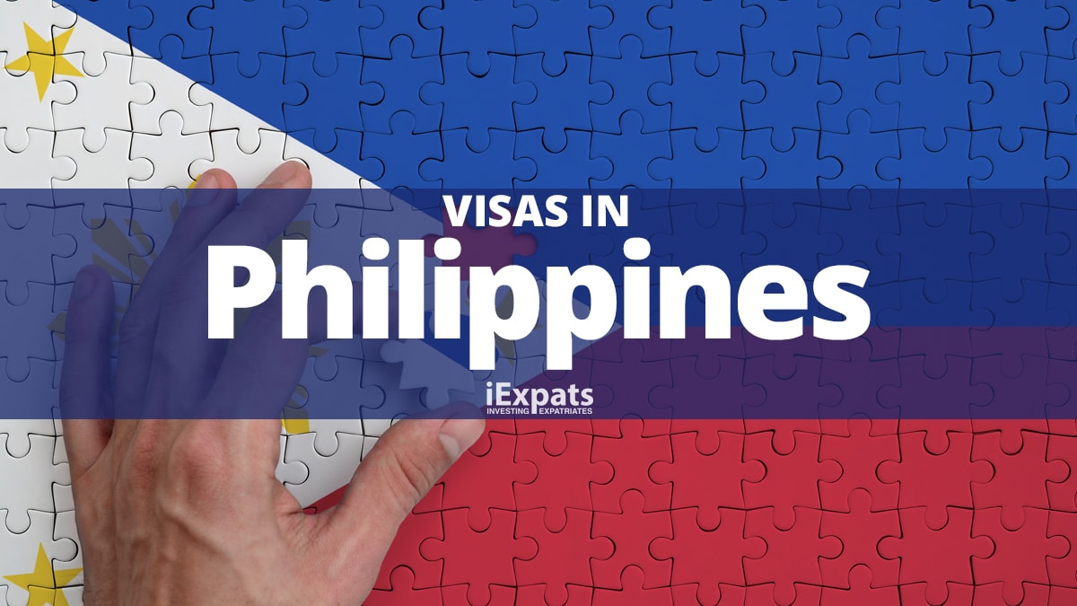 Visa in Philippines image with a jigsaw Philippines flag