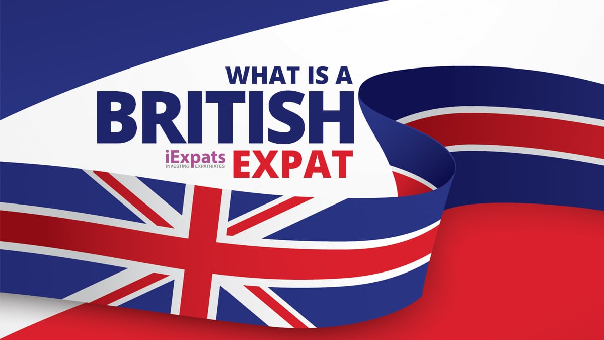 What Is British Expat, with a graphic of the UK flag and text