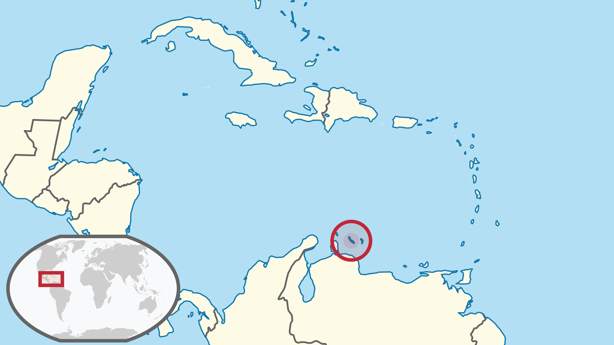 Curaçao location on the map