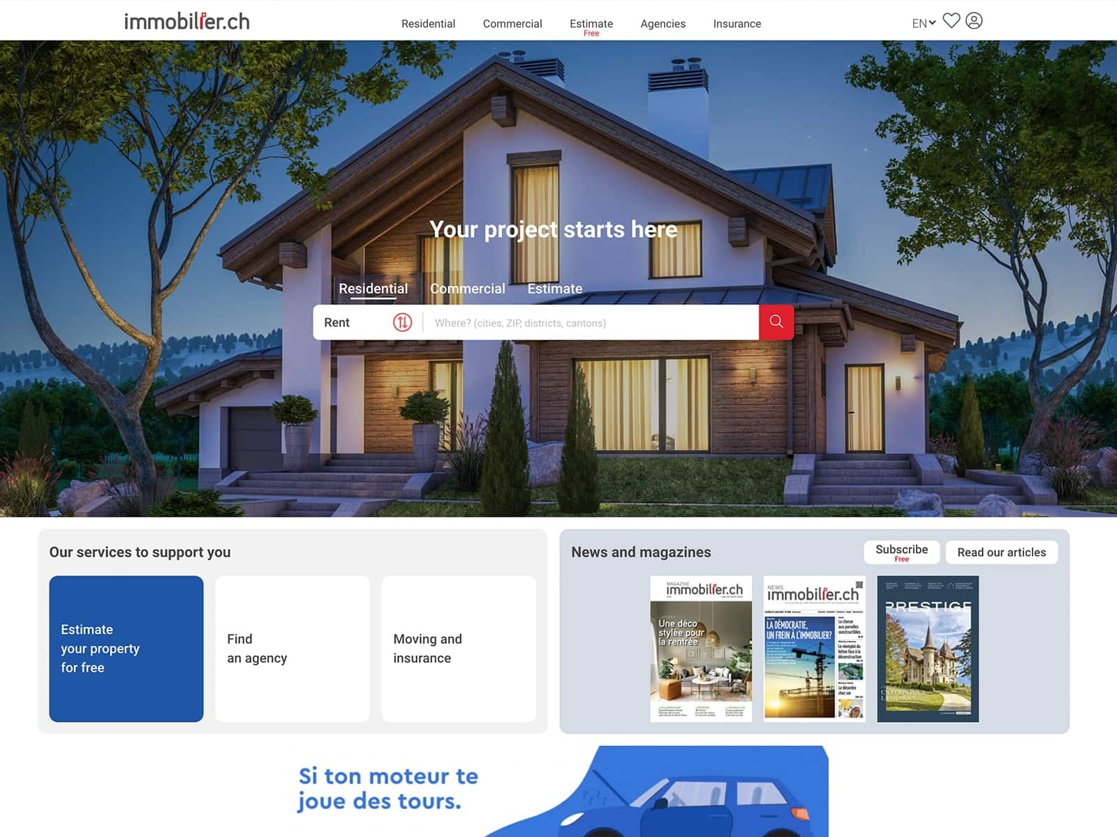 Immobilier Geneva website